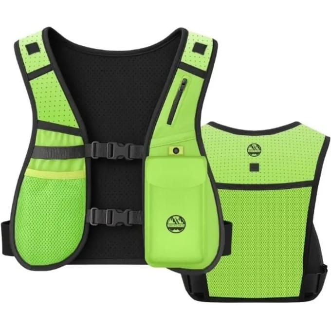 Six Peaks Hydration hardloopvest - Fluoriserend geel - Medium/Large