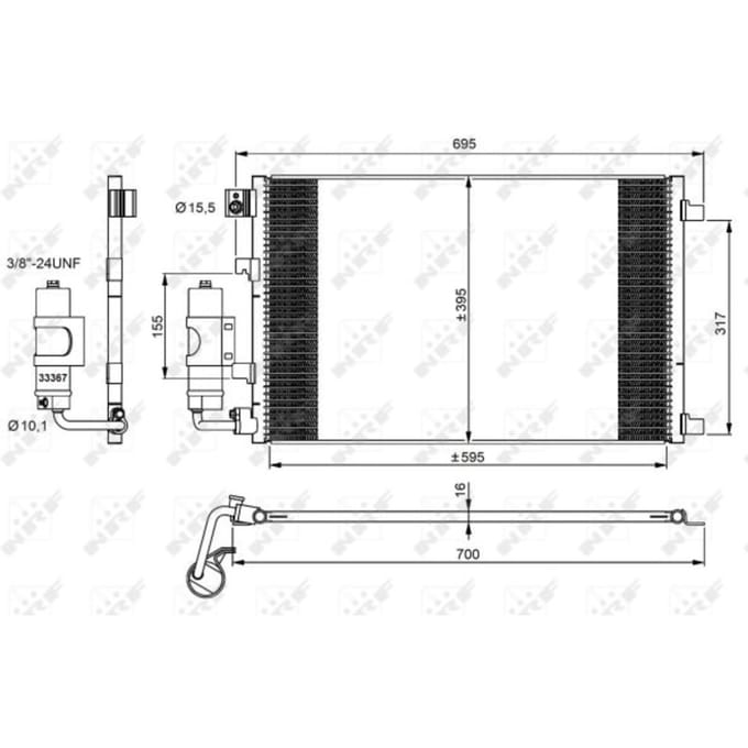 Condensor, airconditioning NRF 35973