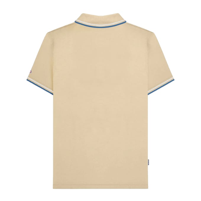 Lambretta Heren SS25 Twin Tip Poloshirt (Hout As)