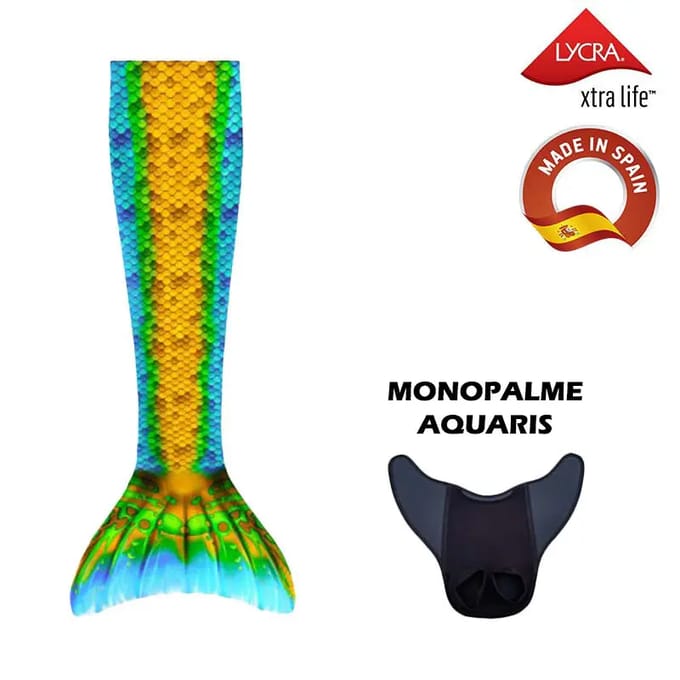 Zeemeermin kostuum met monovins Aquaris Kuaki Mermaids