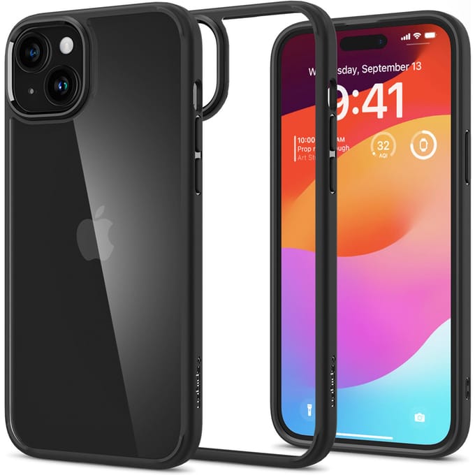 Spigen Ultra Hybrid Backcover voor de Apple iPhone 15 - Matte Black