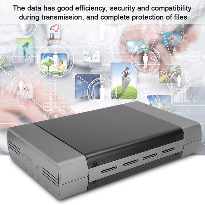 5.25in Optische Drive Behuizing Extern USB2.0 SATA Interface Computeraccessoires US Plug gray