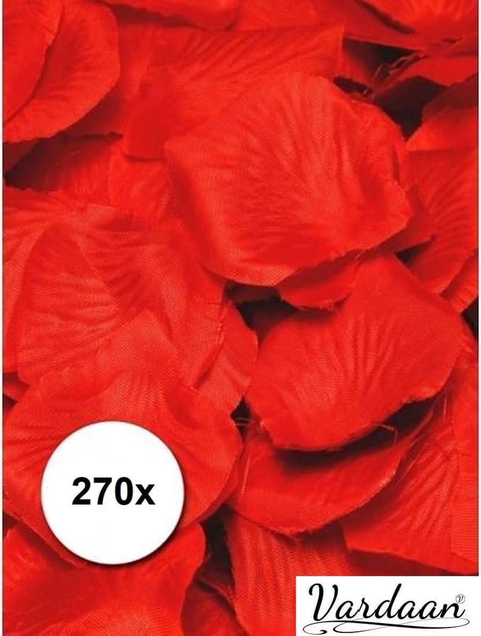 Rode Rozenblaadjes - 270 stuks - 5 x 5.5 cm - Rozenblaadjes