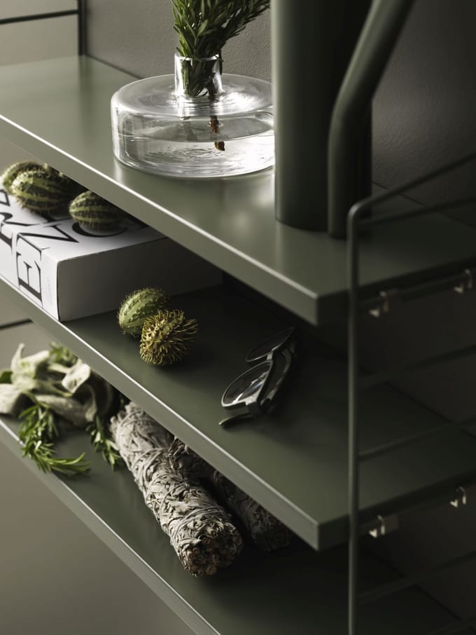 String Furniture Pocket plankenrek - sage