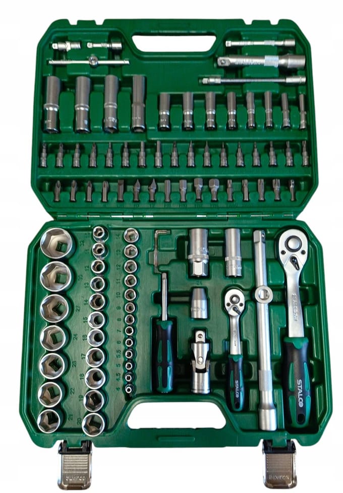 Stalco 94-delige Doppenset 1/2" & 1/4" - Complete Gereedschapskist