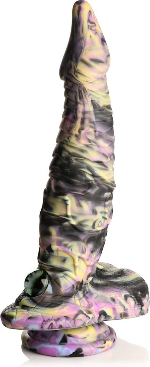 Cyclops Monster - Siliconen Dildo - Geel/Paarse/Zwart