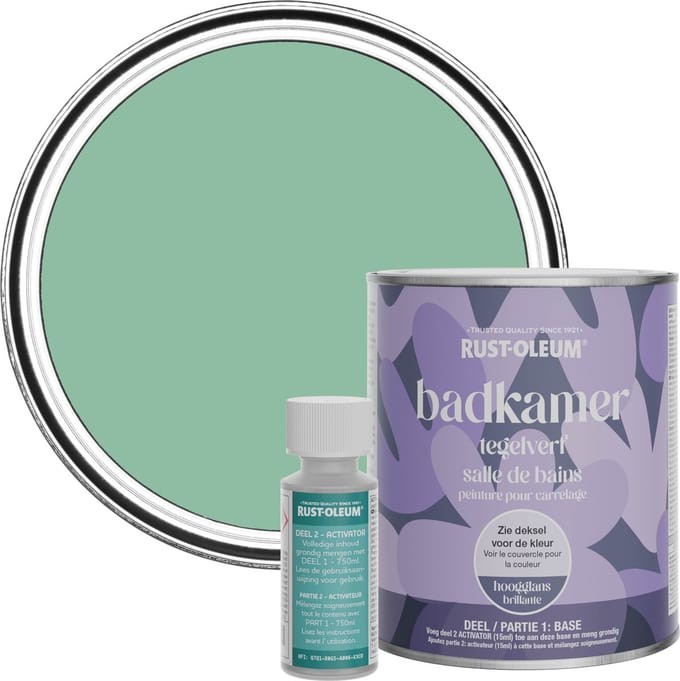 Rust-Oleum Groen Badkamer Tegelverf Hoogglans - Wanderlust 750ml