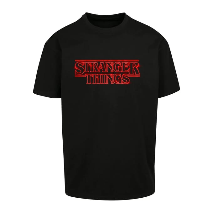 Oversized T-shirt Merchcode Stranger Things Neon Sign Heavy
