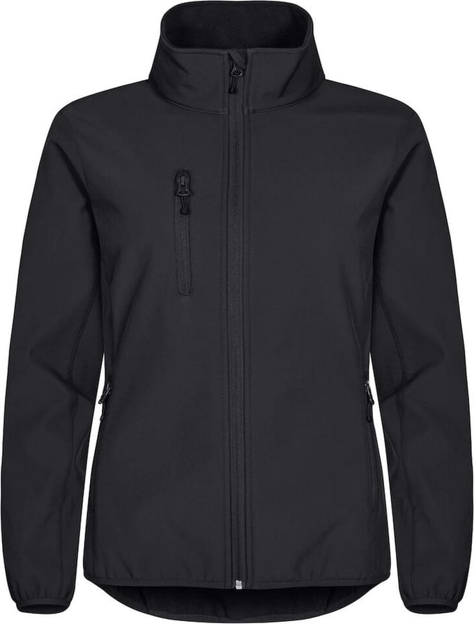 Clique Softshell jas Basic Dames - Zwart - Maat XS / 34