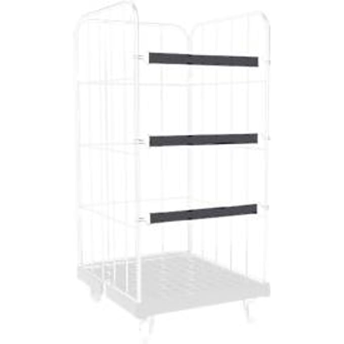 Schäfer Shop Select spanband gummitex® BASIC, voor rolkoffers ADB BASICline, spanwijdte 750 mm, 2 draadhaken, UV-bestendig, L 520 x B 50 mm, PE-vezels & rubber, donkergrijs