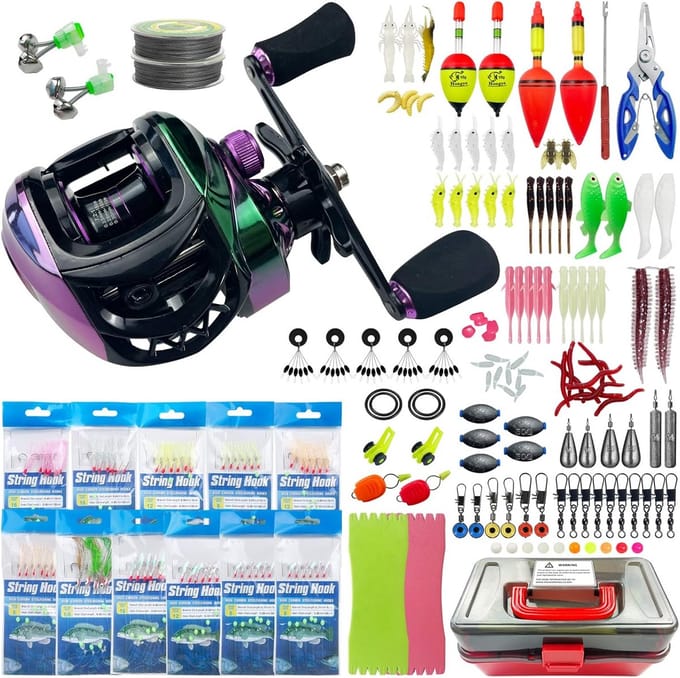 Visuitrusting Set - Hengel Accessoires - Vissen - 141 Delige Kit - 1.2 kg - Niet gespecificeerd