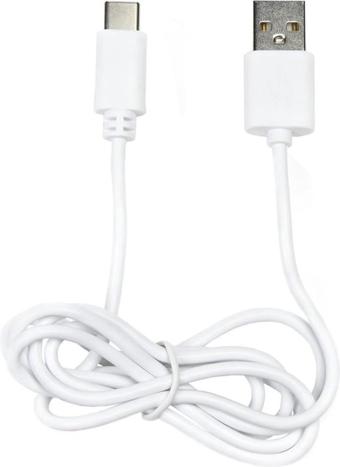 @ Lu’s Today® – Daily Basic Essentials – USB‑A naar USB‑C Kabel – 1 Meter – Wit – Opladen & Data