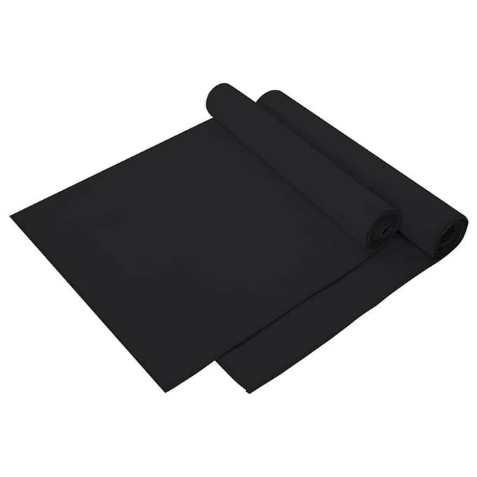 vidaXL - Sporthanddoeken - 2 - st - Zwart - 140 - x - 70 - cm - Polyester - en - polyamide