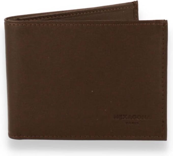 Hexagona Heren Portefeuille | Bruin | Maat: One Size