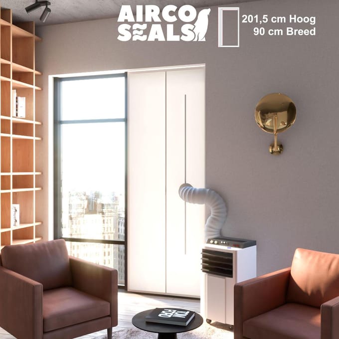 FDBW - Airco Deurafdichtingskit - 90 x 201,5 cm - Met Rits Sluiting