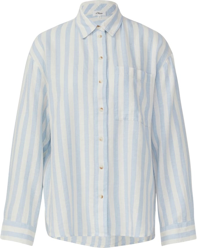 Ruime blouse gemaakt van een linnenmix voor dames s.Oliver