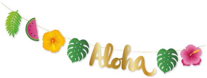 Globos Aloha Letter Garland - 2m