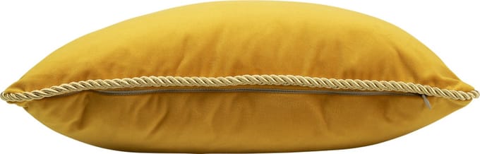 half kussen fluweel goud honing 35x45cm