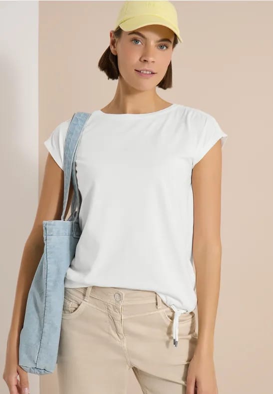 Shirt met gehaakte details
