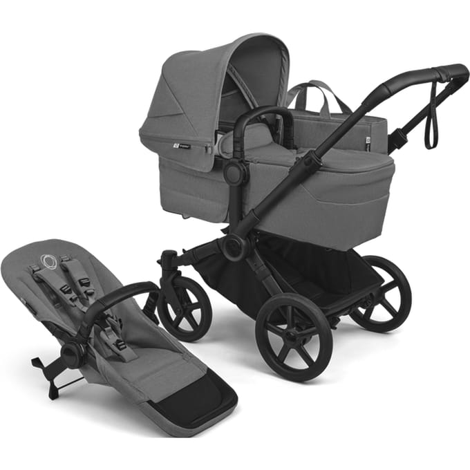 Bugaboo Donkey 6 Single Kinderwagen - Moon Grey Bekleding moon grey bekleding