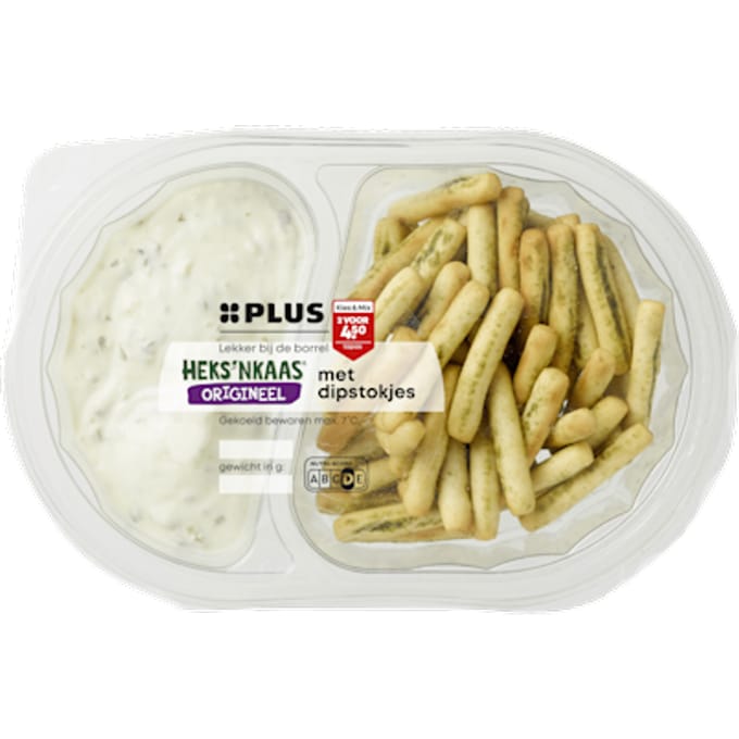 Heks'nkaas met dipstokjes