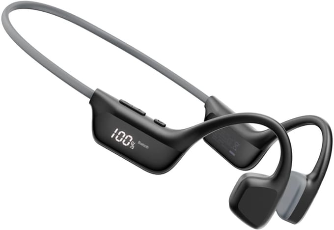 DOOGEE BoneBeat Run Beengeleiding Hoofdtelefoon - Bluetooth 6.0 - Open Oor - Waterdicht - LED Display - Sport Oordopjes