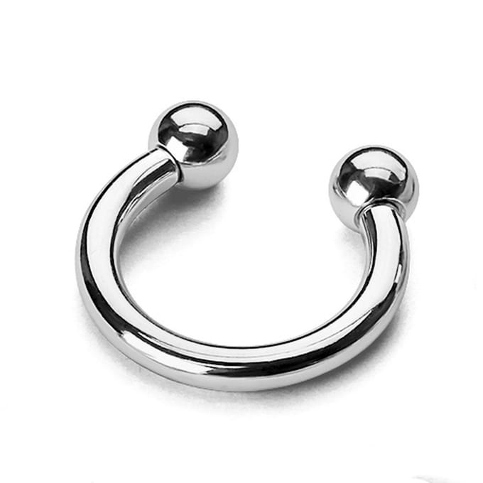 Horseshoe rond extern 2x10x4 mm - zilver - LMPiercings
