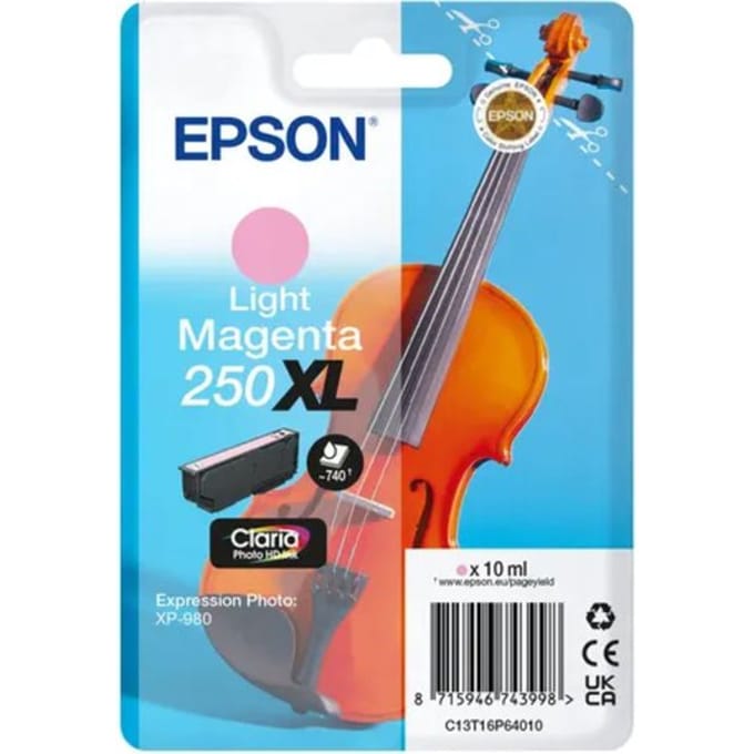 Epson 250XL (C13T16P64010) Inktcartridge Licht-magenta Hoge capaciteit