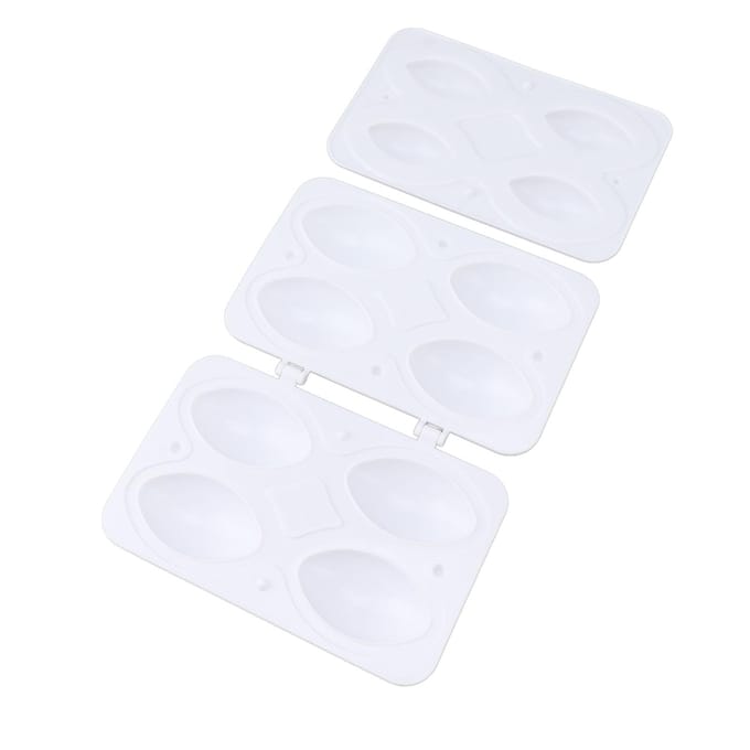 Lot de 2 moules à boulettes de viande manuels, pour pain de viande, presse à faire soi-même, outil de cuisson 4 L white