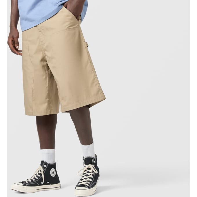 Carhartt WIP Postal Double Knee Shorts, beige