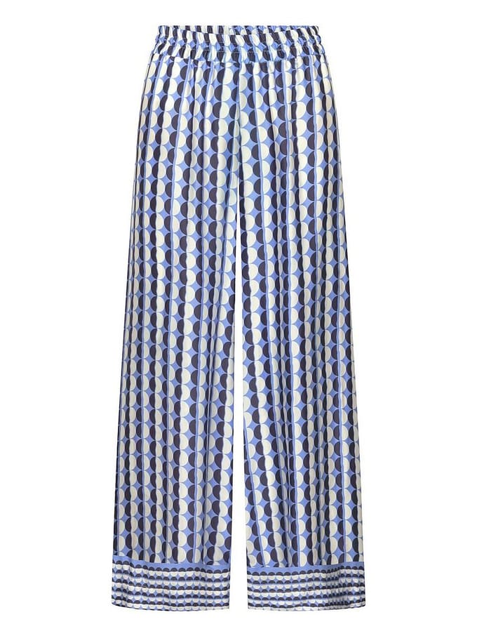 Enkellange Wide Fit-broek Van Raffaello Rossi blauw