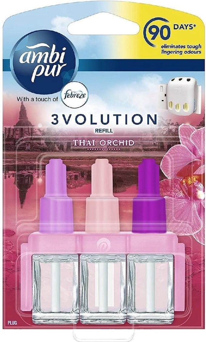 Ambi Pur 3Volution Luchtverfrisser Navulling - Thai Orchidee 20 ml - Voordeelverpakking 24 stuks
