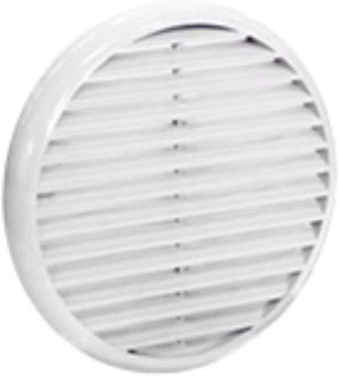 Beschermrooster - Ventilatie rooster - Buitenmontage woning - Rond model - 20 cm - Wit