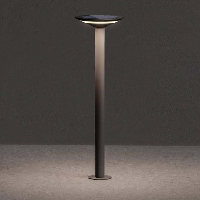 KLEWE Keope LED tuinpadverlichting, antraciet, hoogte 80 cm, IP65