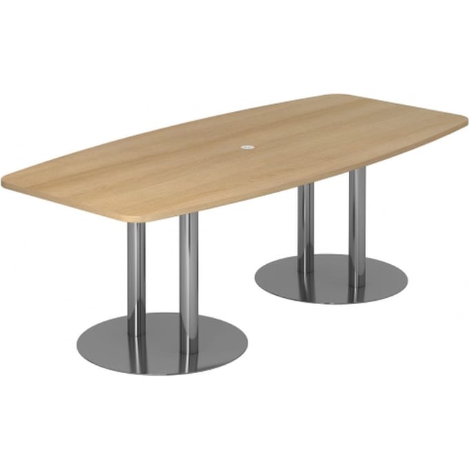 KARAT S 22 C - Karat Eiken met voetstuk / chroom 220 x 103