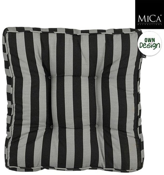 Mica Decorations Matraskussen Kim - 47 x 47 x 7 cm - Zwart