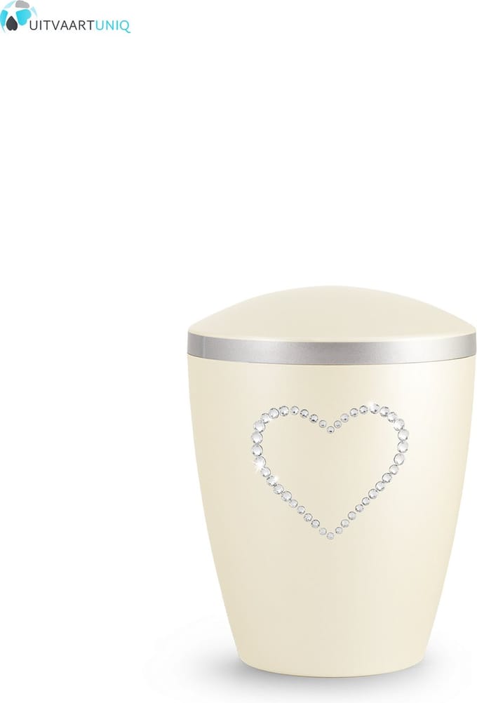 kinder urn parelmoer Spumante hartje