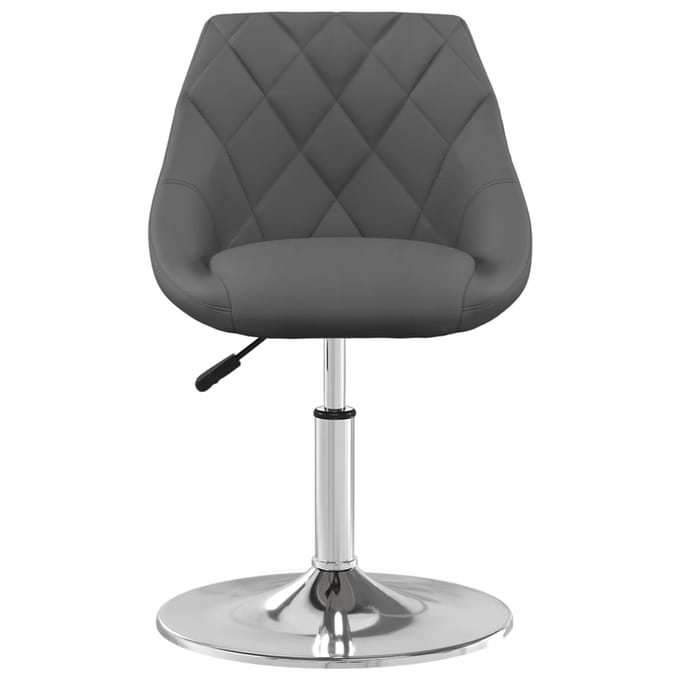 vidaXL - Eetkamerstoelen - draaibaar - 4 - st - fluweel - donkergrijs