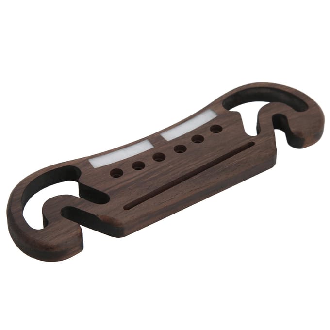 Gitaarbrug Palissanderhout Eenvoudige Installatie Instrument Accessoire Decoratie Vervangingsonderdeel gray