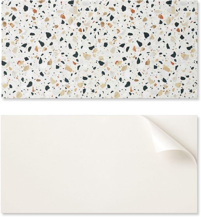 Zelfklevend vinyl wanddecoratiepatroon met stenen op de achtergrond 6x60x30 cm
