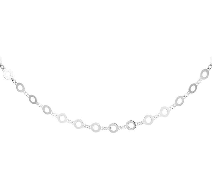 YO&NO - Ketting - Zilver - 4,0 mm -  80 cm - Gerhodineerd - Zilver 925