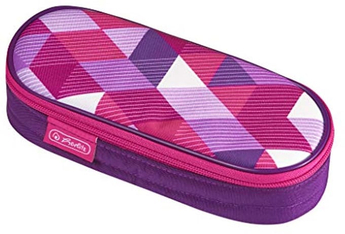 Luie etui Airgo 22 cm - Roze Cubes