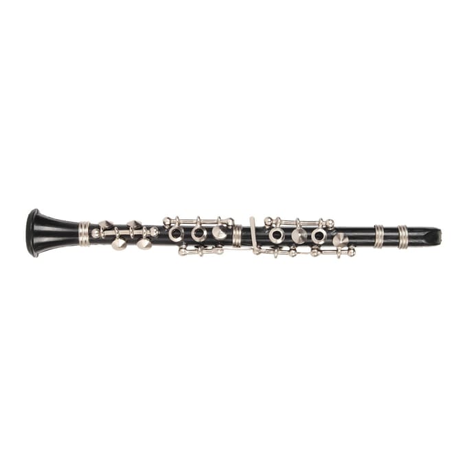 Miniatuur Klarinet Model Speelgoed met Standaard en Koffer Klarinet Model Display Muziekinstrumenten Thuis brown