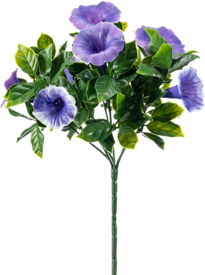 Emerald - Kunstplant Petunia UV 27cm paars - Kunstplant voor binnen