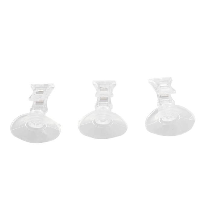 8 pièces Clips à Ventouse Pince à Ventouse Support Publicitaire Clip à Ventouse pour Salon de Manucure white