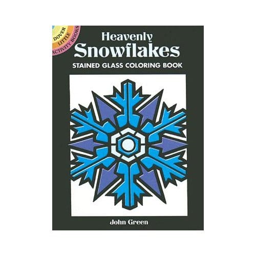 Heavenly Snowflakes Stained Glass Coloring Book - Green, John