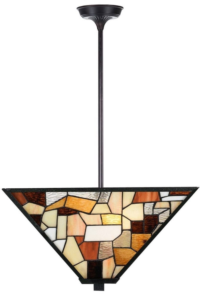 Tiffany up-light Hanglamp Fallingwater - Art Deco Trade