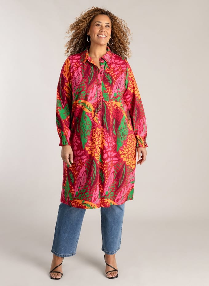 COLLETTA Nina One pieces - Red/ Multi color - maat X-0(44)