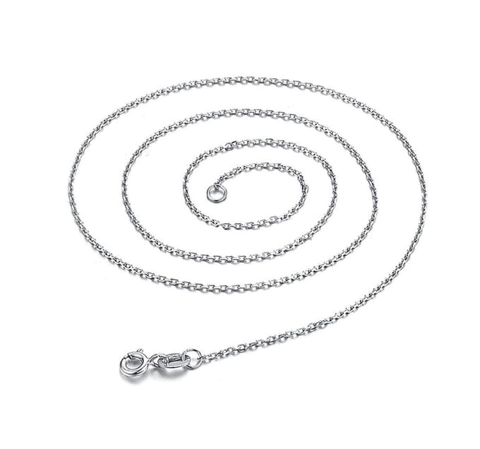 Jomide Ketting - Gourmet - 45 cm - Zilverkleurig - 1 mm