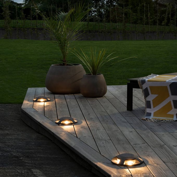 Konstsmide LED vloeropbouwarmatuur 7878-370, 4-lamps
